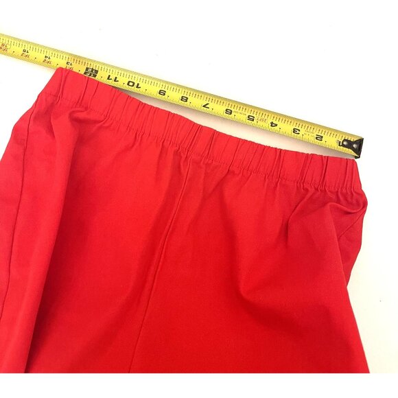 Denim 24/7 Red Stretch Pull On Ankle Pants Plus Size 14W - Picture 3 of 5